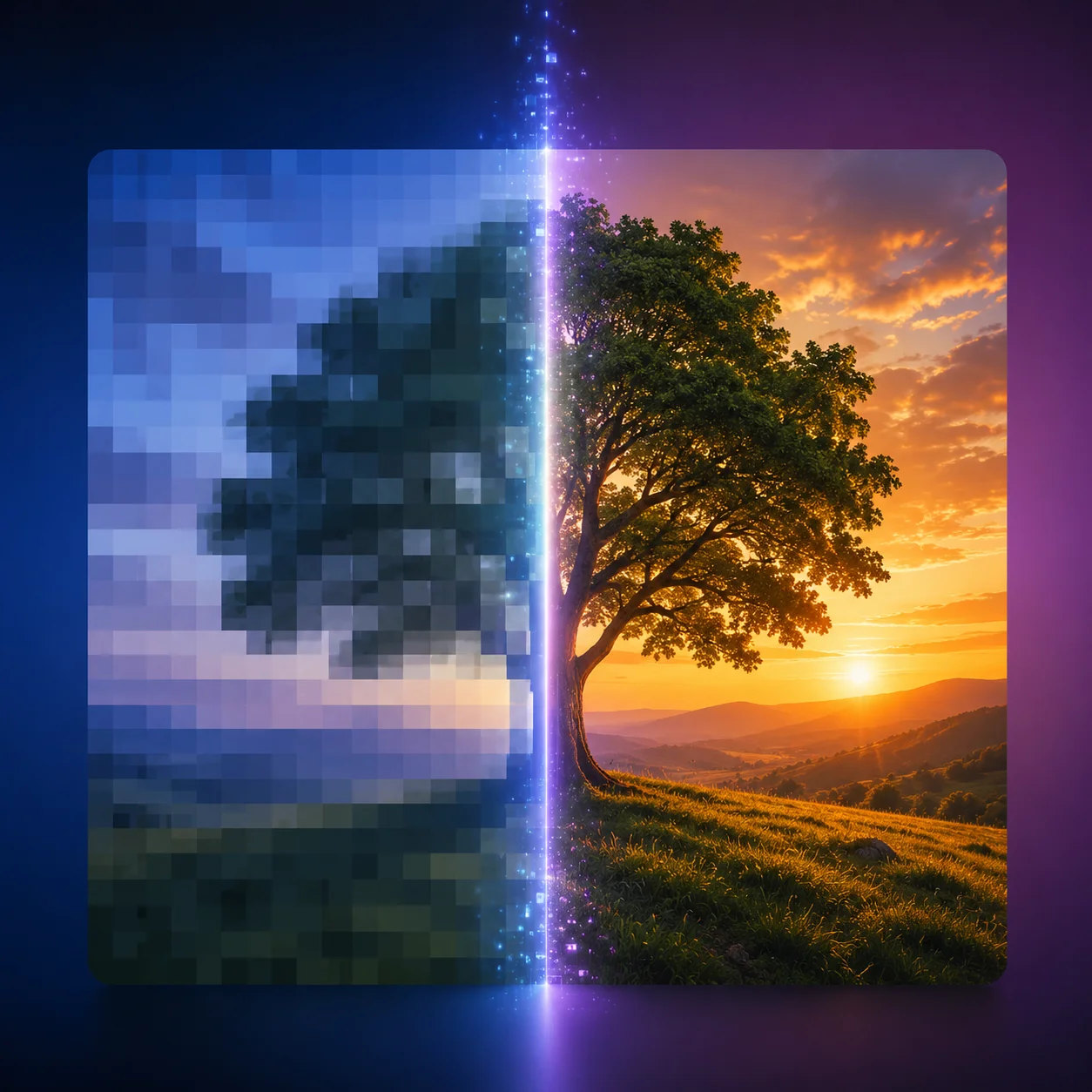 When you use AI to fix pixelated image quality, the tool addresses all the common issues that make a photo look low-resolution: jagged edges, blocky textures, compression artifacts, and blurry detail. This section explains what the workflow repairs in every photo.