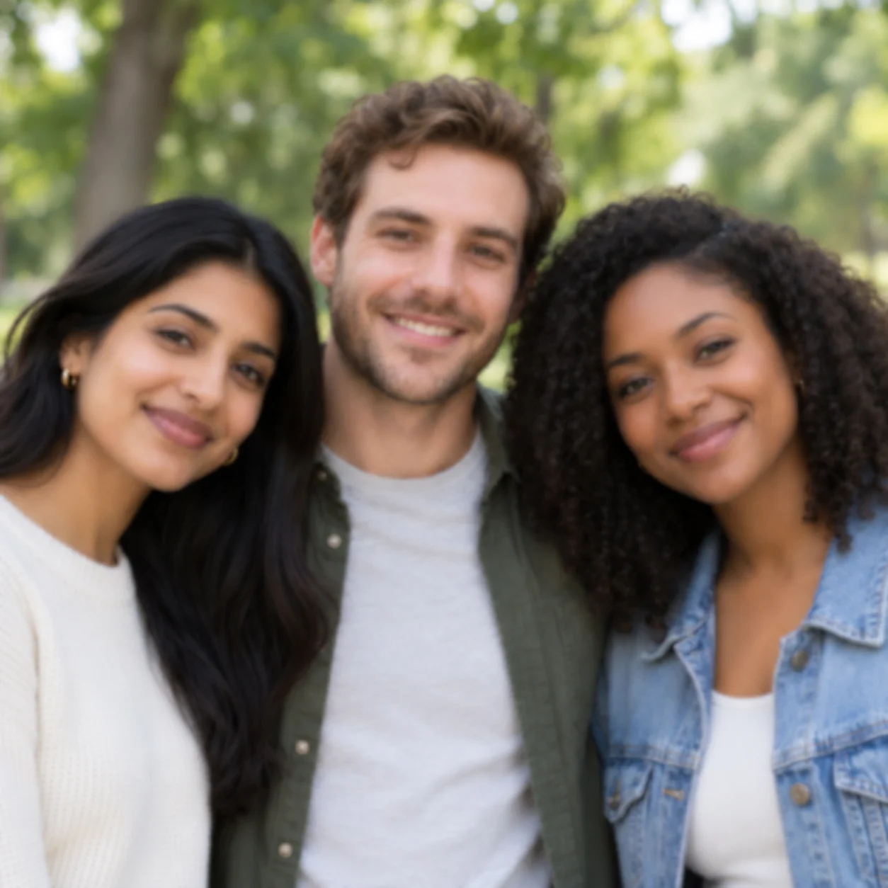 Original group portrait before AI photo enhancement