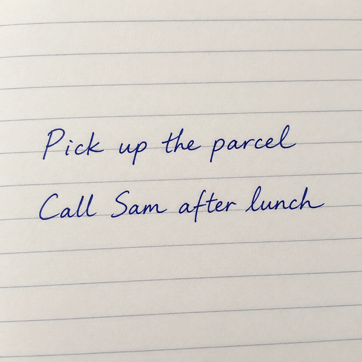 Handwritten note after AI text deblurring, with visible pen strokes appearing more distinct